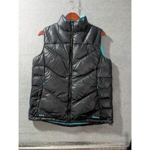 Cabela's Goose Down Vest Women S Black 650 Fill Puffer Outdoor